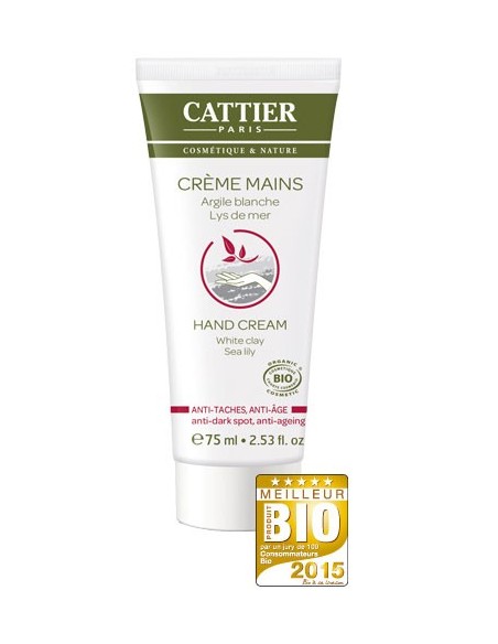 Cattier Crème Mains anti taches et anti âge 75 ml