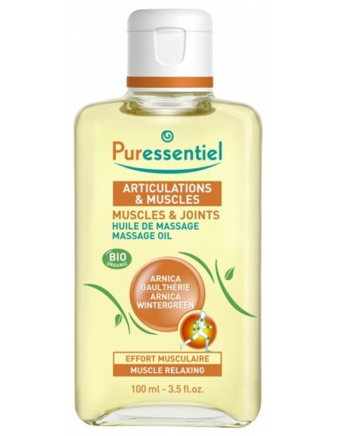 Huile de massage Bio aux 3 huiles végétales Puressentiel - Corps et cheveux