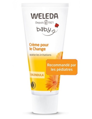 WELEDA - Crème pour le Change au Calendula - Recommandée par les Pédiatres  - Apaise les Irritations - Tube 75 ml : : Bébé et Puériculture